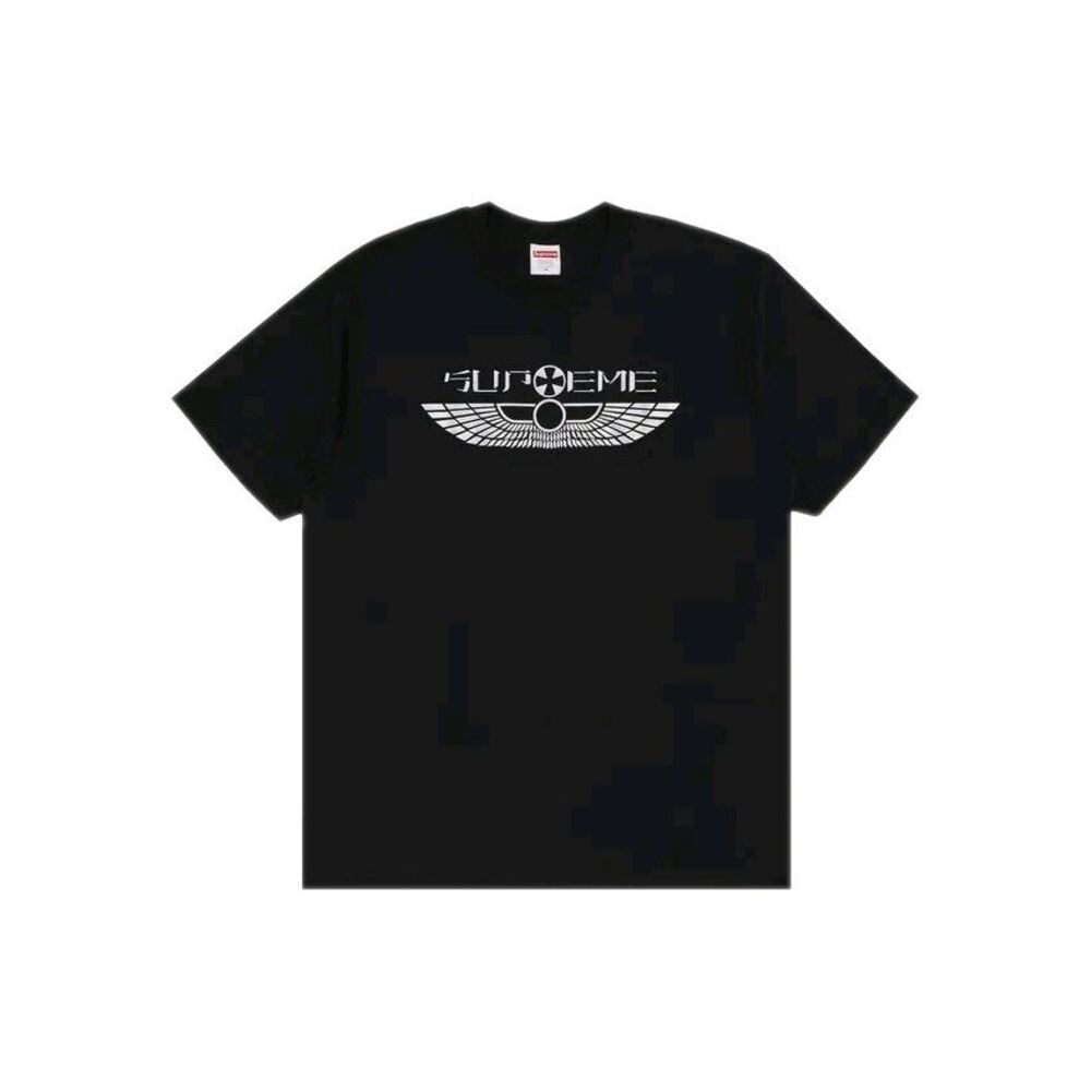 Supreme Wings Tee Logo T-Shirt Black Size XXL SS25